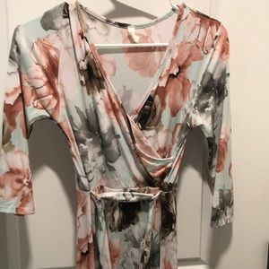 Pink blush maternity dress